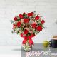 One Dozen Platinum Roses Arranged