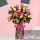 50 colored roses