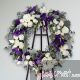 x Corona Rosas y Lisianthus (A= .70mts L=1.60mts )