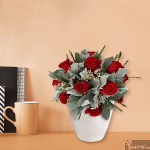 12 Rosas en Cerámica
