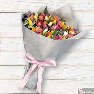 Bouquet de 50 tulipanes