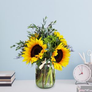 Girasoles Mason Jar