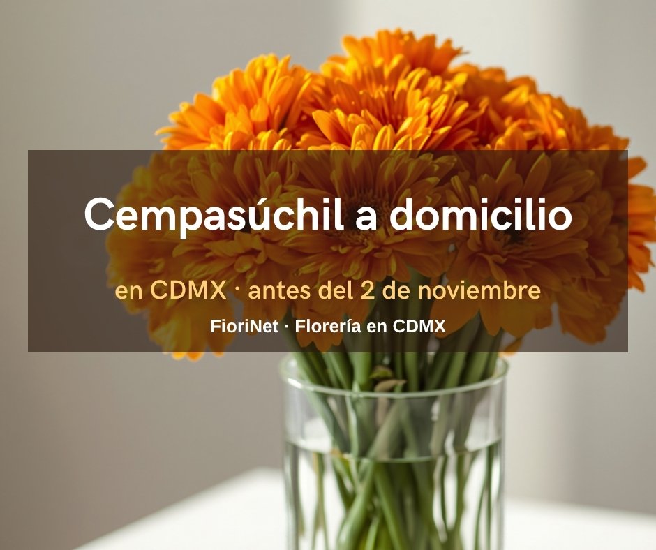 Envío de cempasúchil a domicilio CDMX antes del 2 de noviembre