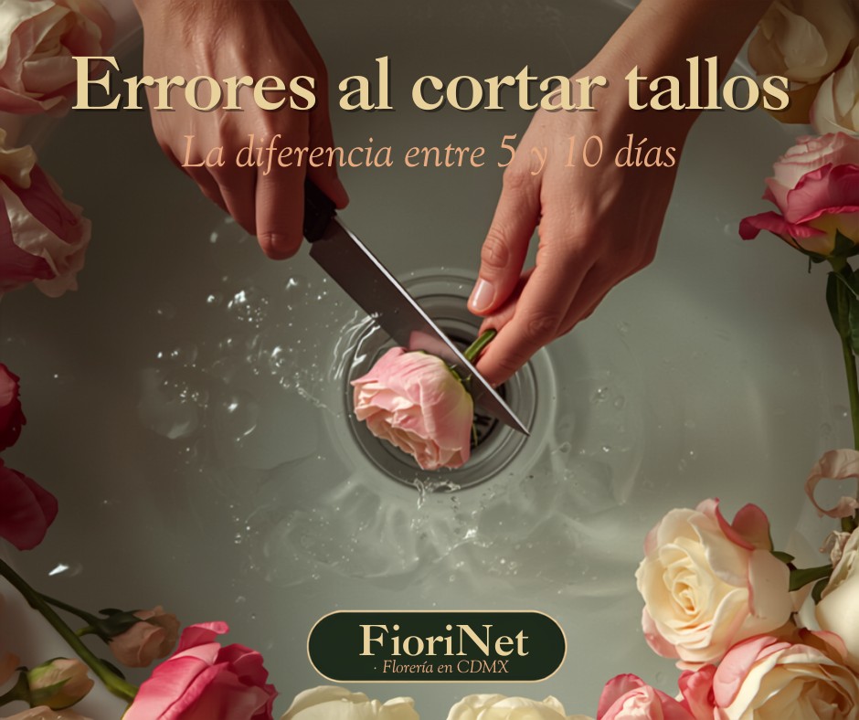 Errores al cortar tallos: la diferencia entre 5 y 10 días
