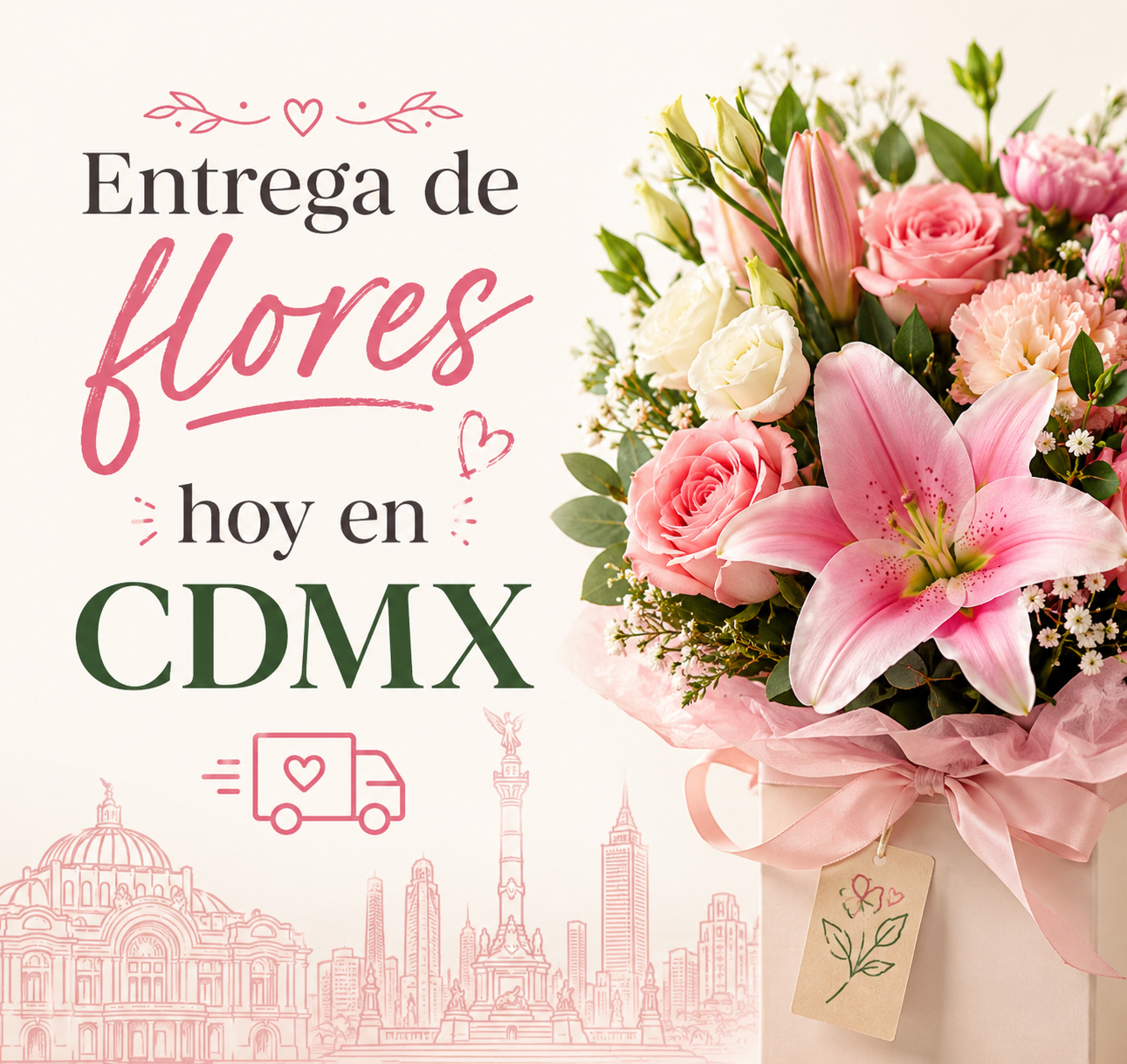 Entrega de flores hoy en CDMX