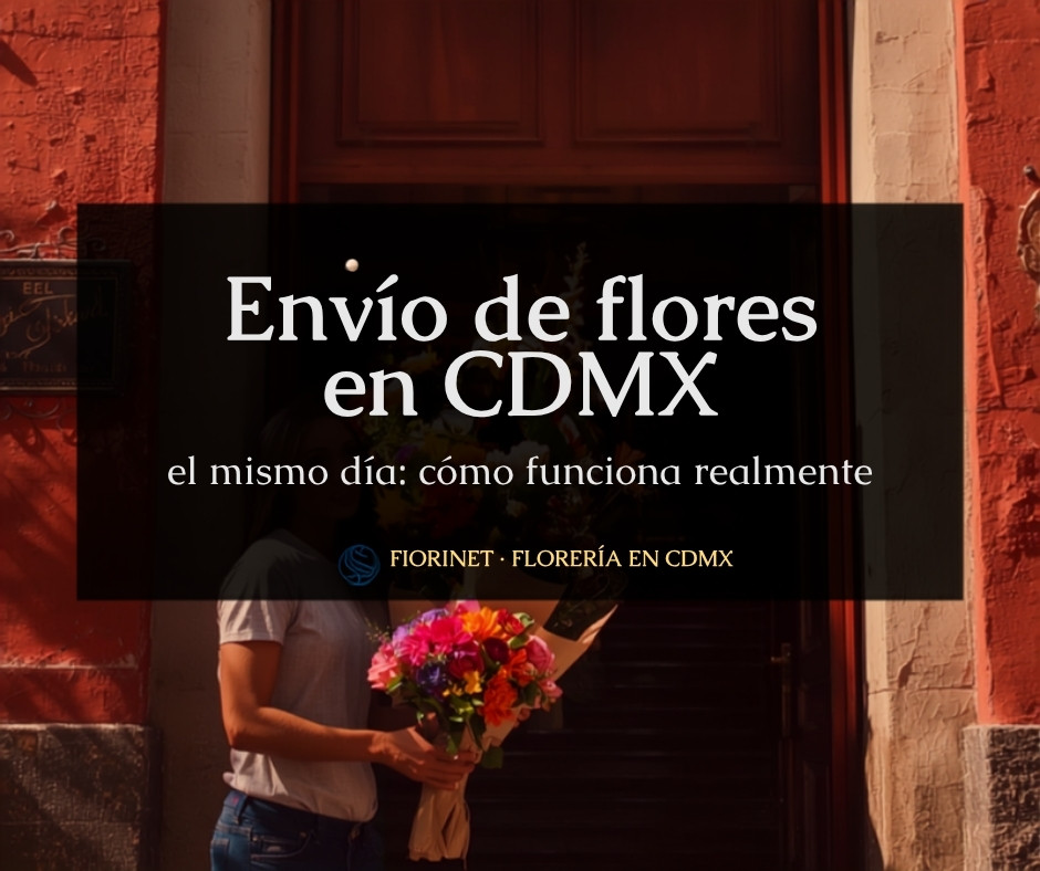 Envío de flores en CDMX el mismo día: cómo funciona realmente
