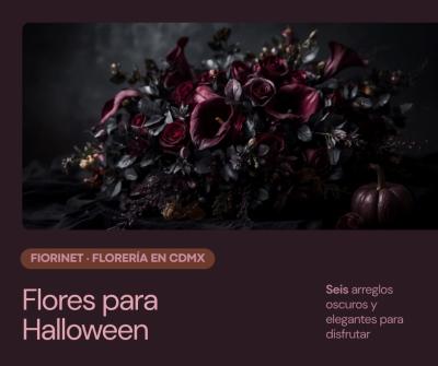 Flores para Halloween: 6 arreglos oscuros y elegantes