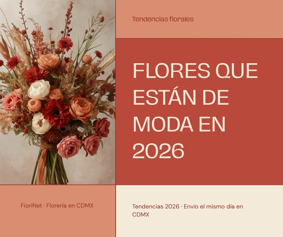 Flores que están de moda en 2026: paletas, formatos y combinaciones