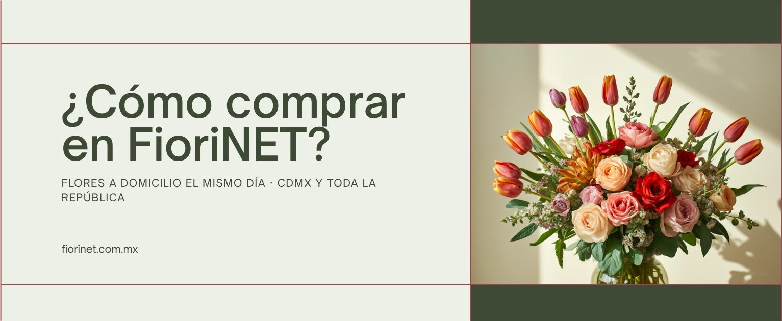 Como comprar en FioriNET - flores a domicilio el mismo dia